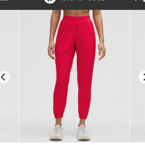 Lululemon Athletica Adapted State Red High-Rise Track Joggers - Picture 2 of 5